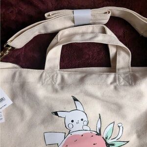 Pokemon Center Original  Pikachu Strawberry Shoulder Bag